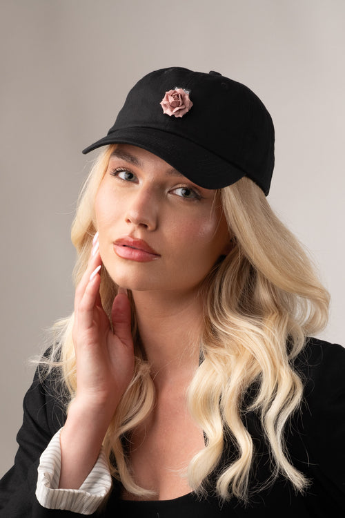 Black hat & Pink rose Bundle