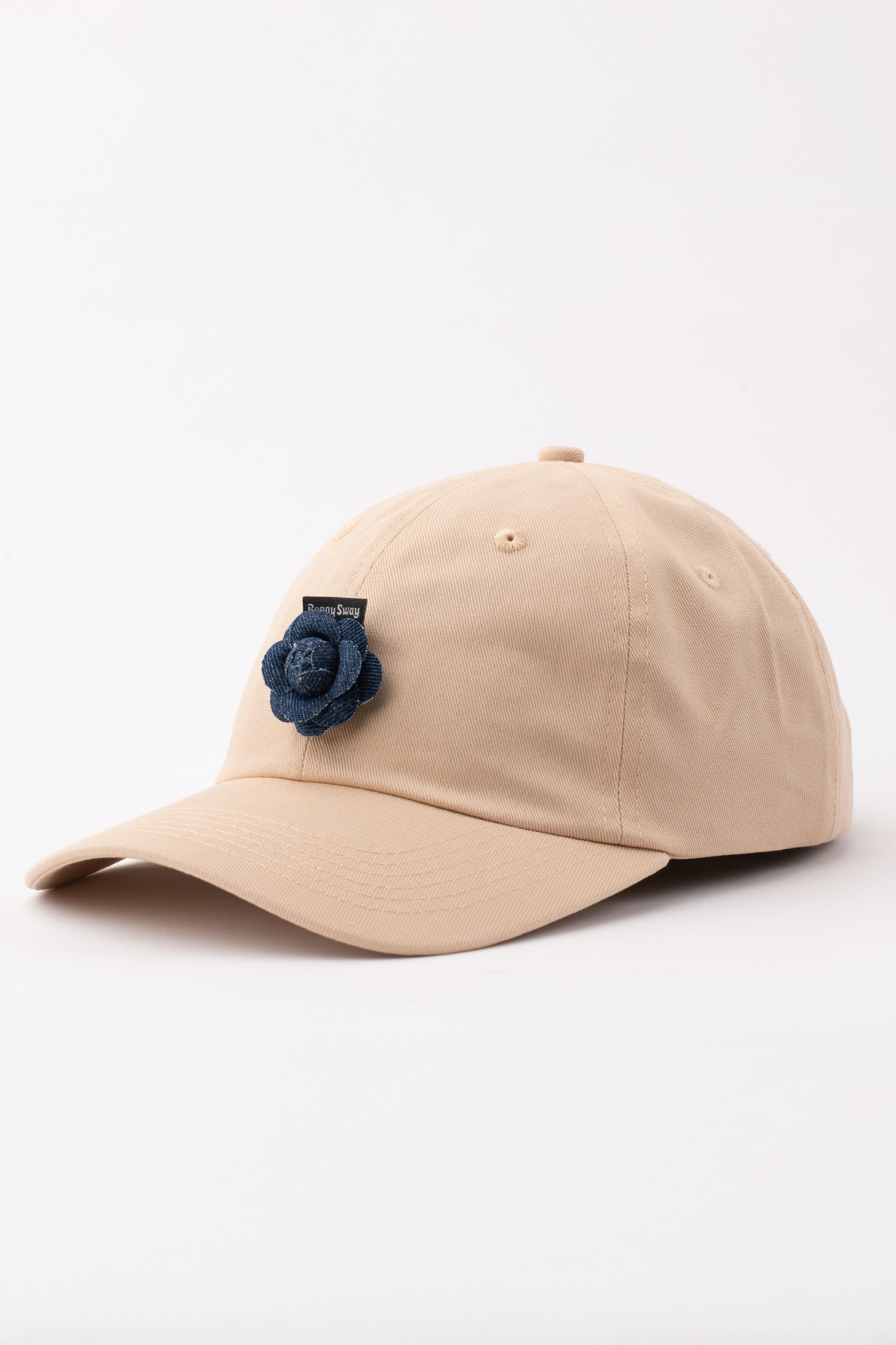 Beige hat & Denim camellia Bundle