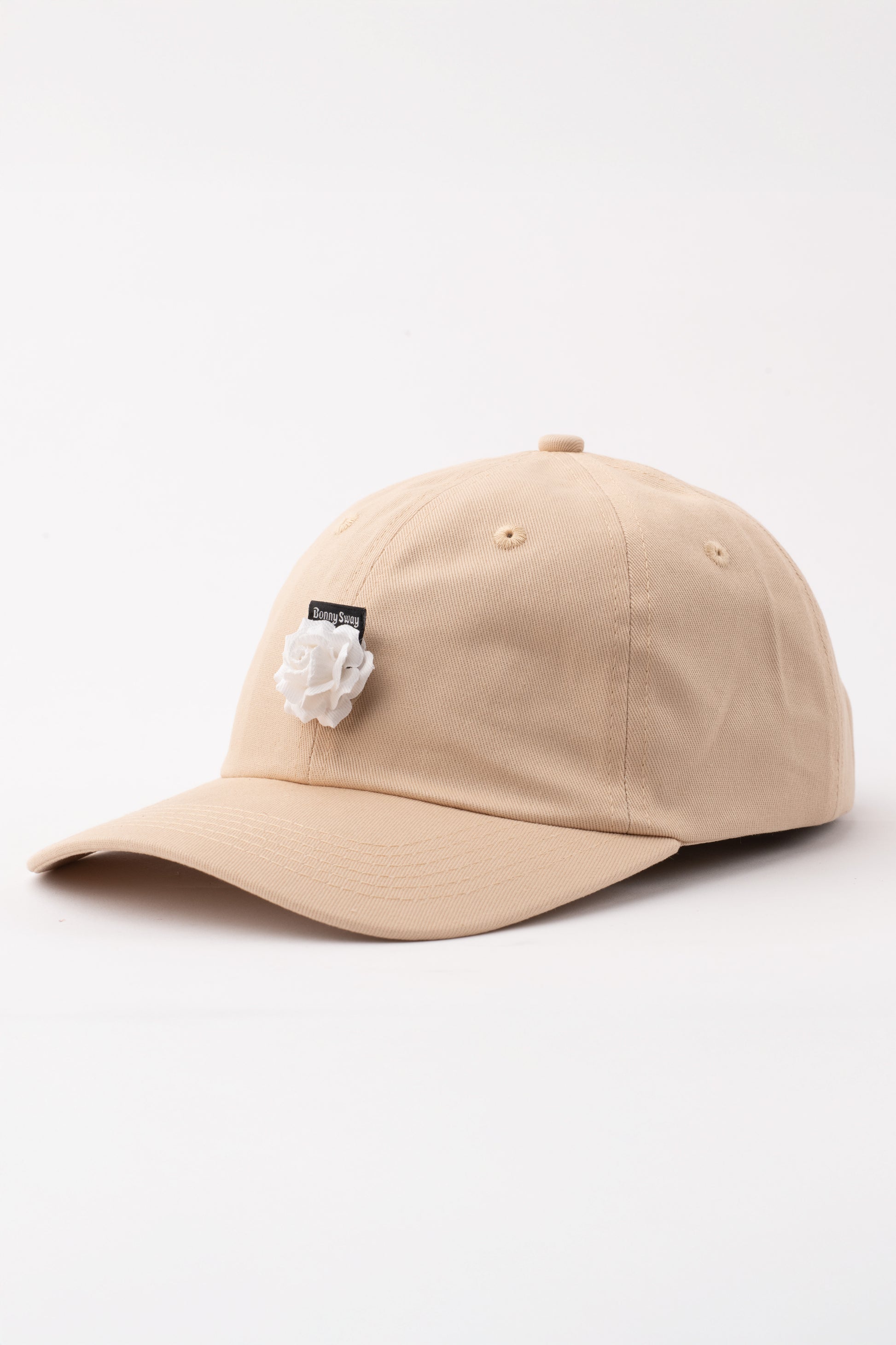 Beige hat & White rose Bundle
